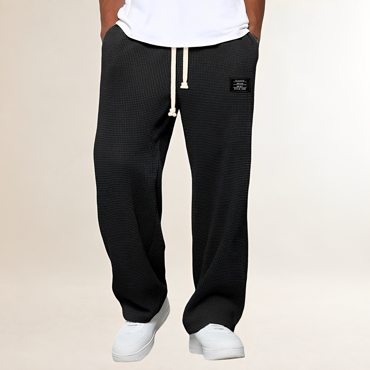 Pánské tepláky s šňůrkou a volným střihem - casual styl