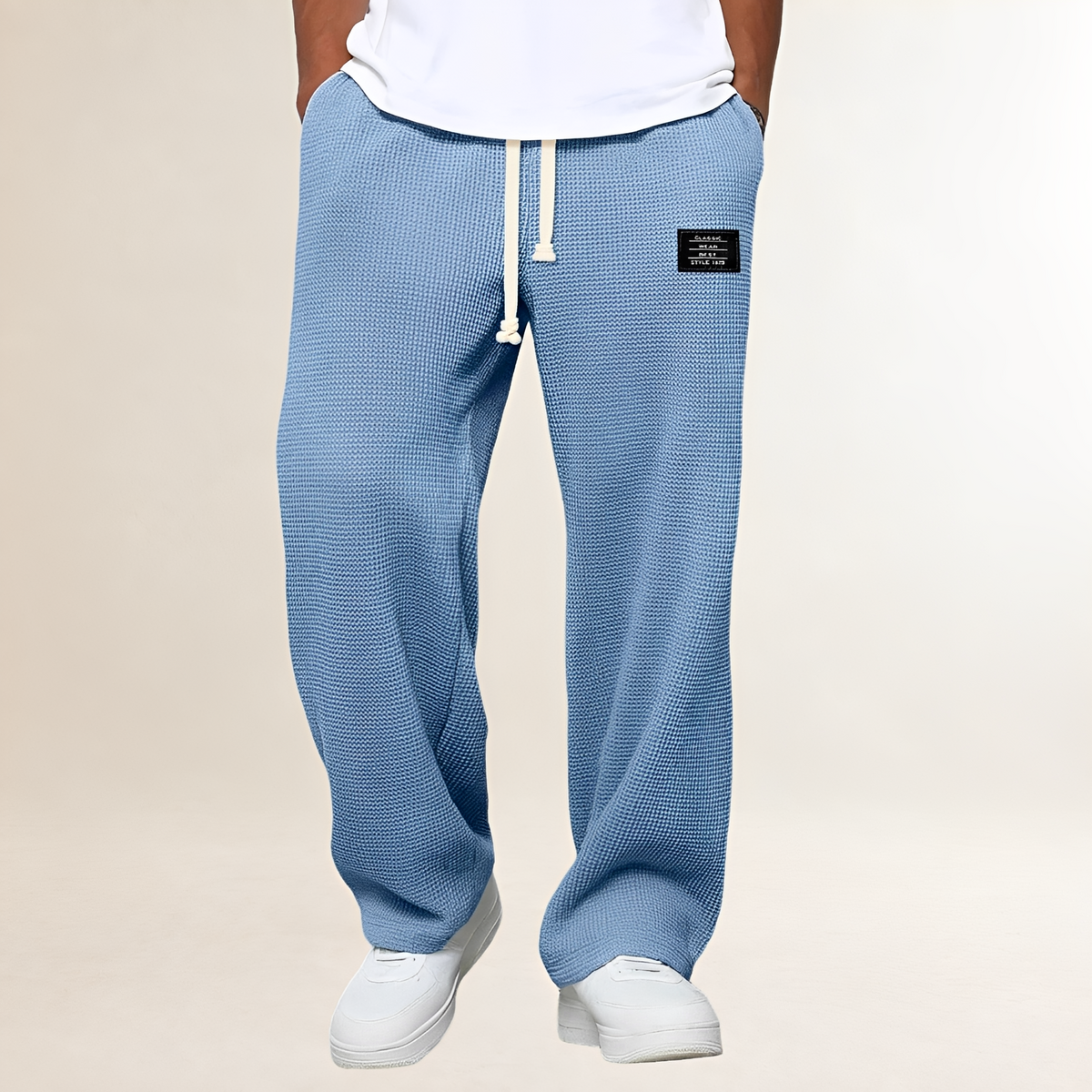 Pánské tepláky s šňůrkou a volným střihem - casual styl