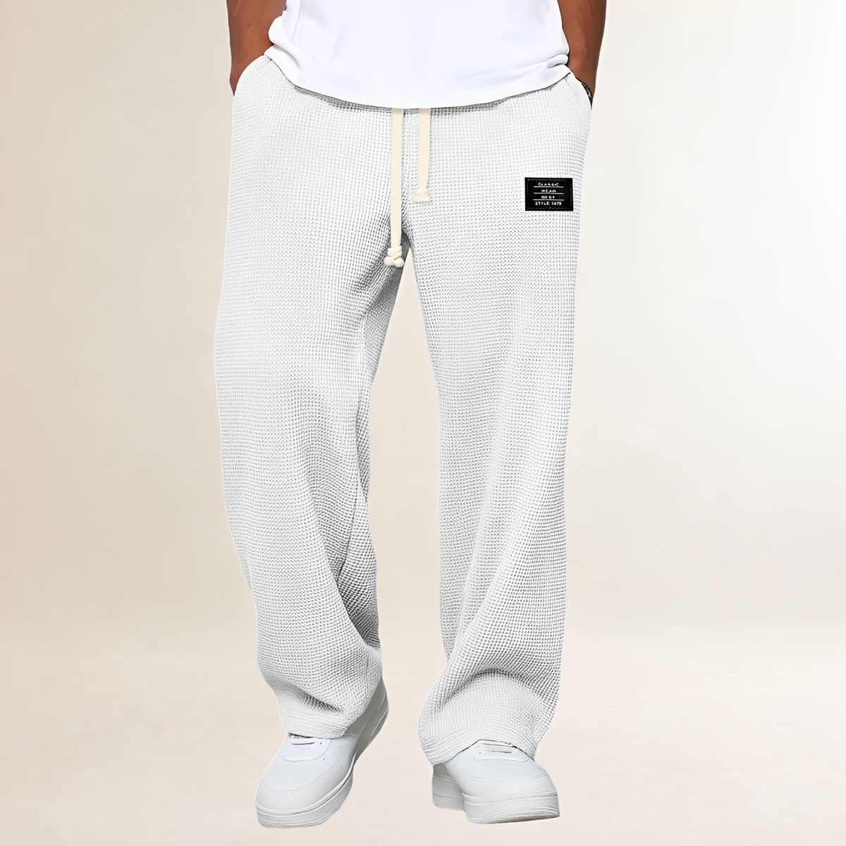 Pánské tepláky s šňůrkou a volným střihem - casual styl