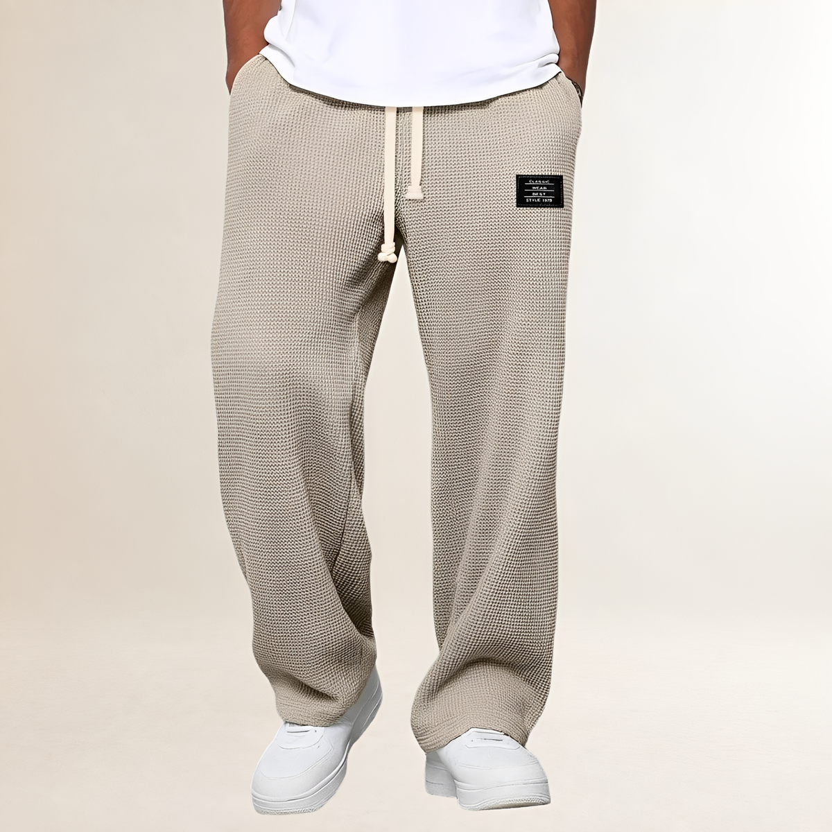 Pánské tepláky s šňůrkou a volným střihem - casual styl