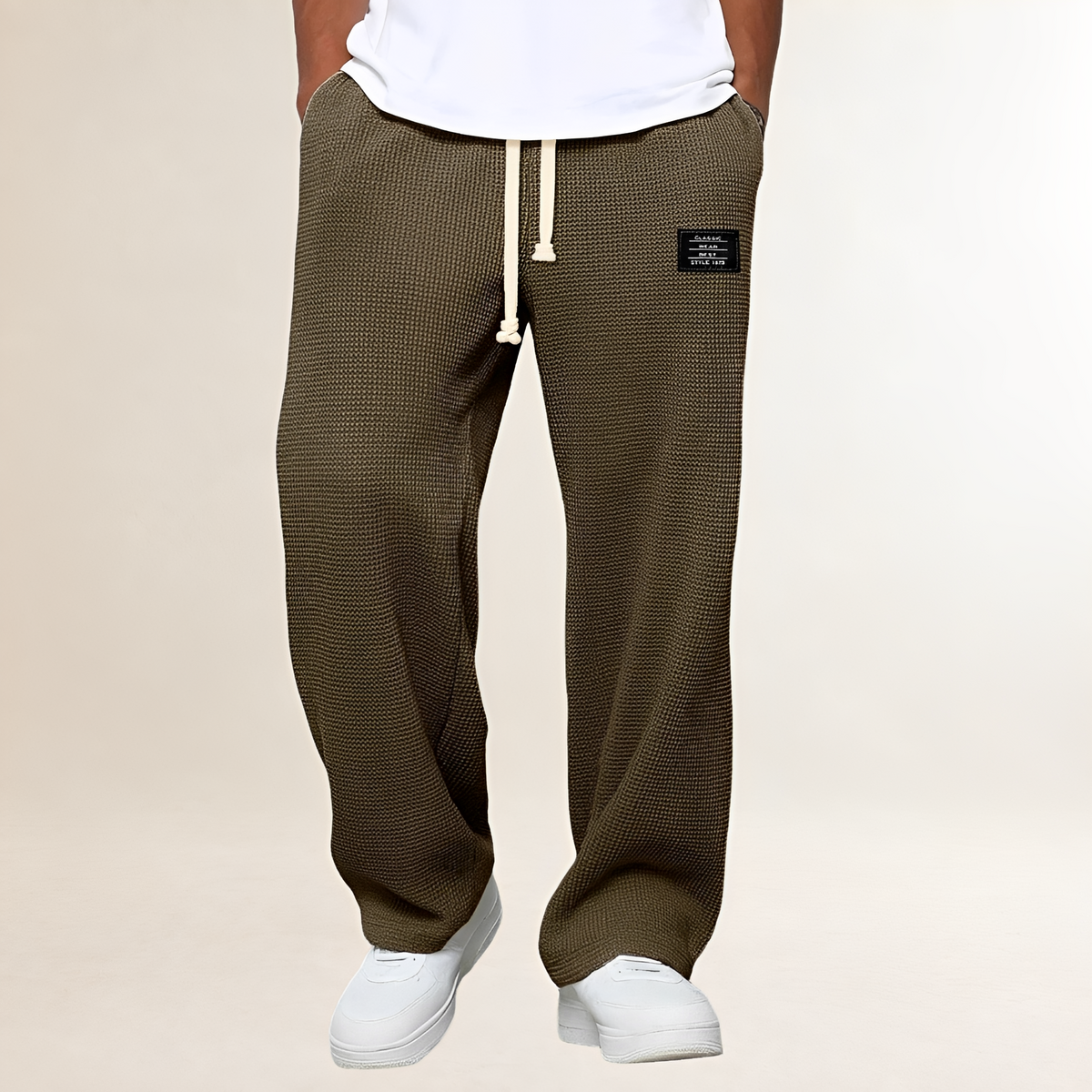 Pánské tepláky s šňůrkou a volným střihem - casual styl