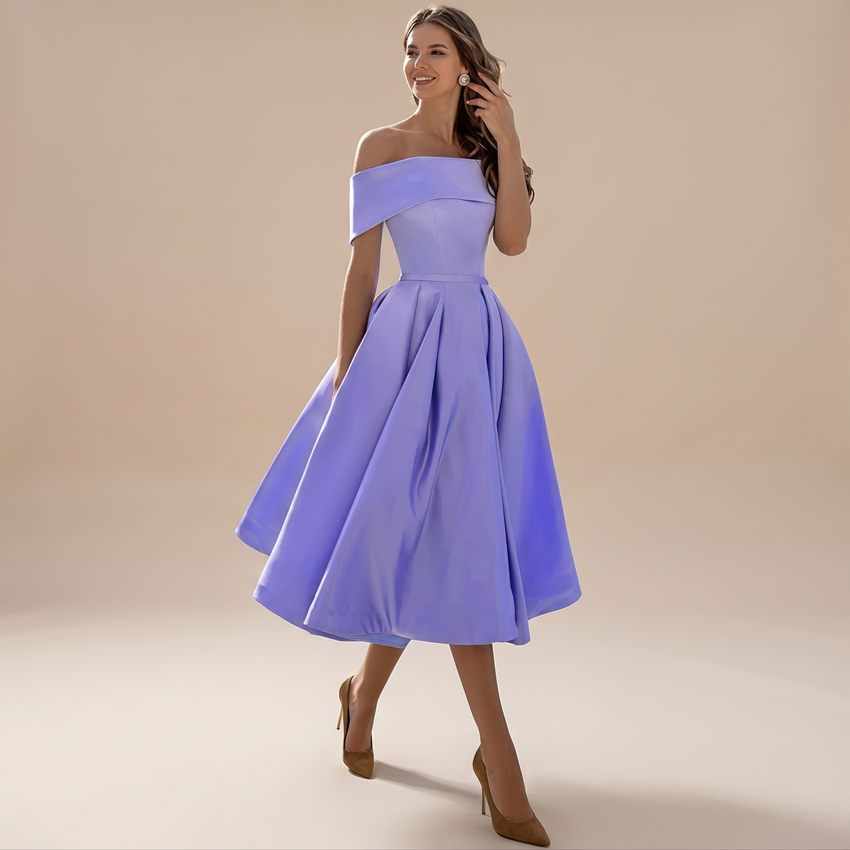 Erika - Elegantní šaty s odhalenými rameny