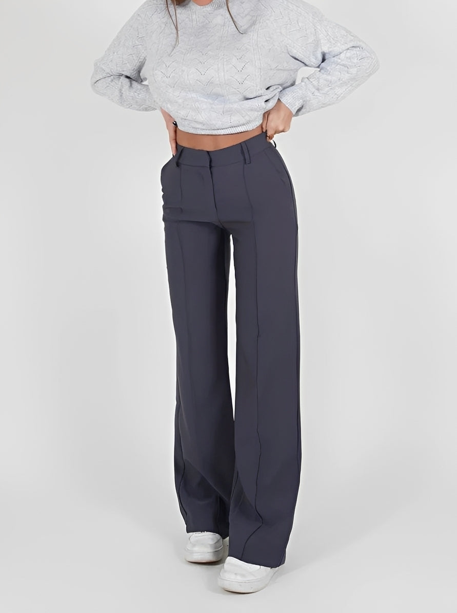 Nancy - Rovné bootcut kalhoty pro ženy