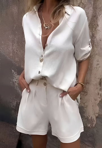 Minnie - Ležérní halenka a šortky set
