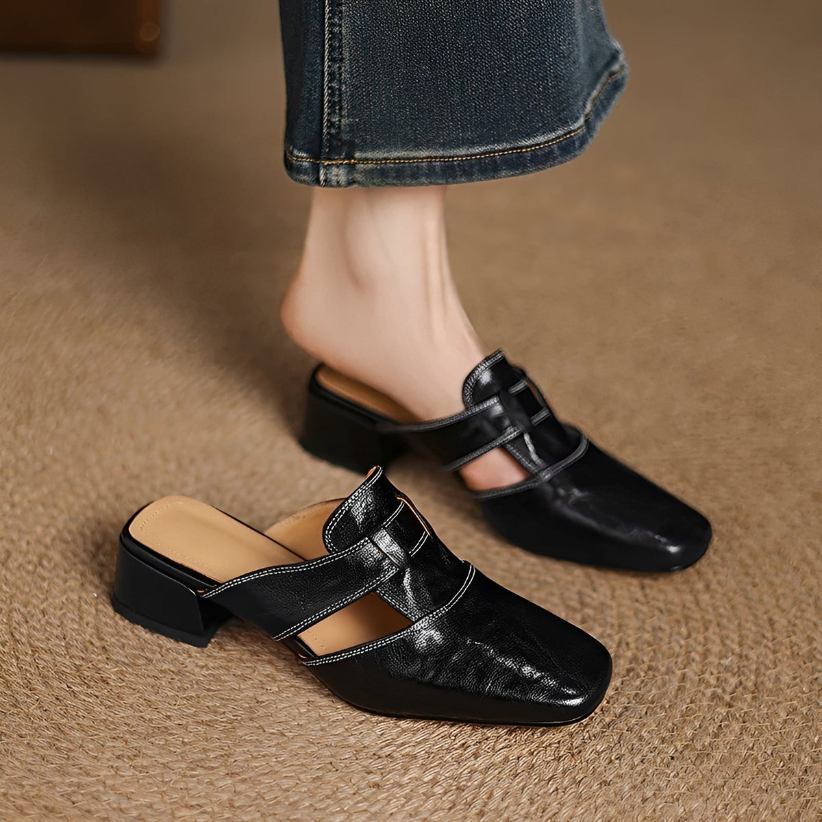 Evie - Stylové sandály mules