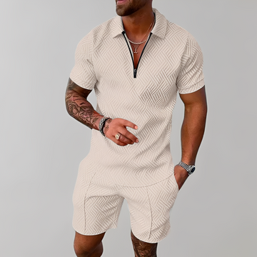 Edwin - Stylová sada polokošile a šortek pro muže