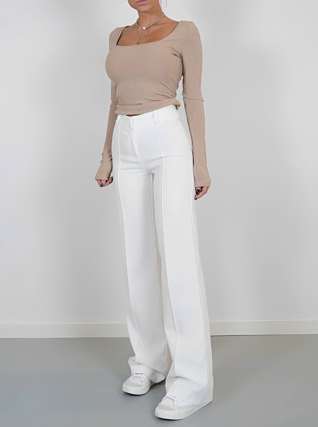 Nancy - Rovné bootcut kalhoty pro ženy