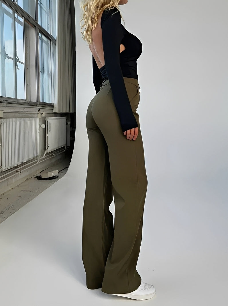 Nancy - Rovné bootcut kalhoty pro ženy
