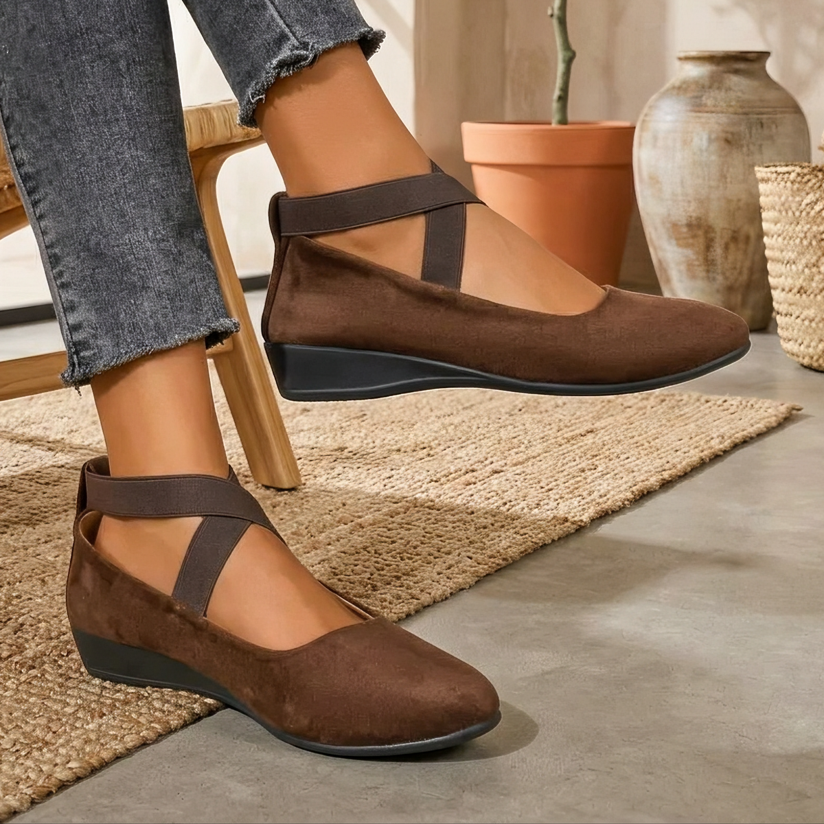 Rhea - Vintage nazouvací boty
