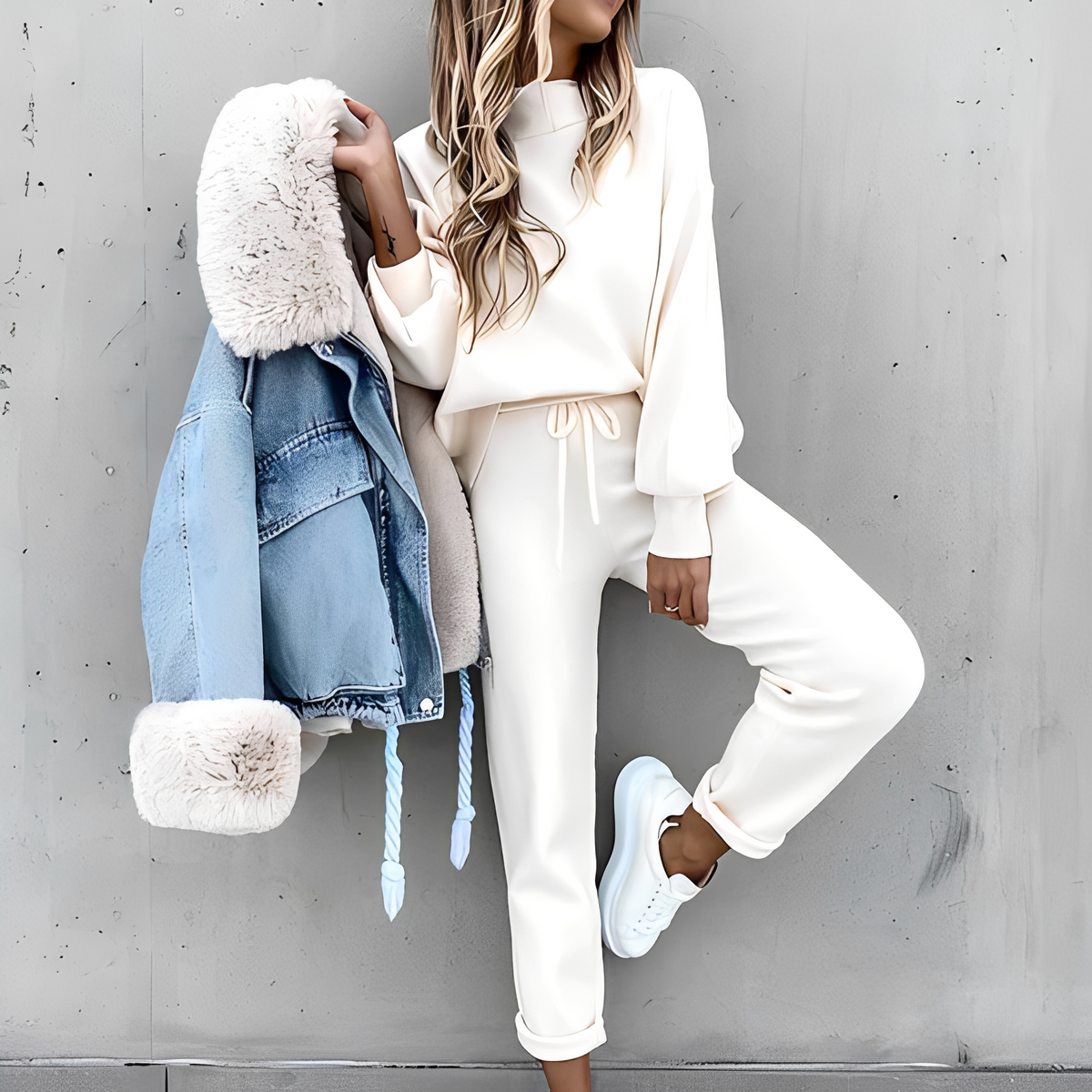 Cyntia - Měkká, teplá sada loungewear pro dámy